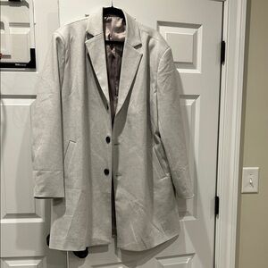 Calvin Klein Light Gray Trench Coat